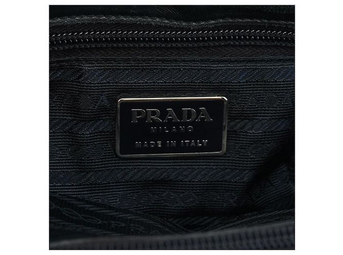 Prada Borsa Tote Sport in Nappa Navy 1995 - vista 11