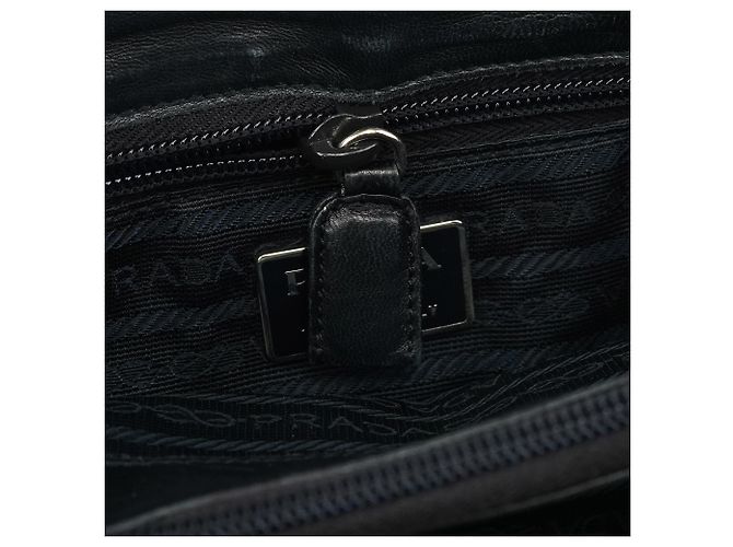 Prada Borsa Tote Sport in Nappa Navy 1995 - vista 12