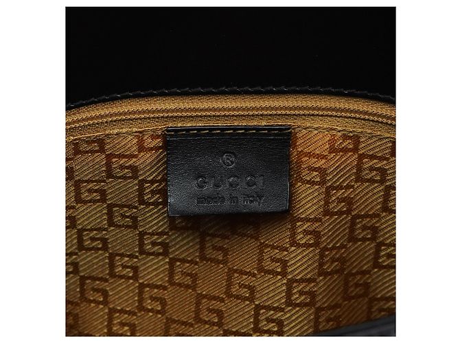 Gucci Borsa 2-Way in pelle marrone scuro con testa di serpente 2004 - vista 12