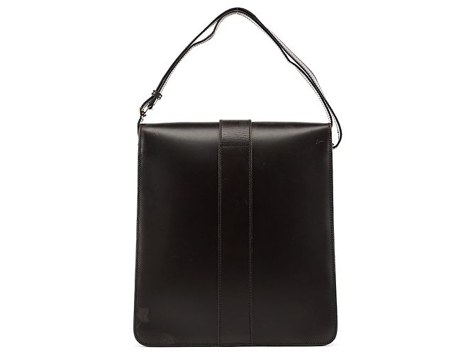 Gucci Borsa 2-Way in pelle marrone scuro con testa di serpente 2004 - vista 3