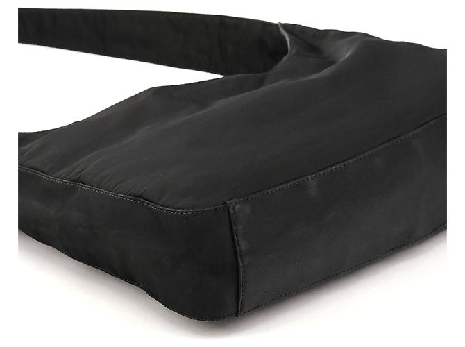 Prada Borsa a Tracolla 1998 Black Tessuto Asim Nylon - vista 6
