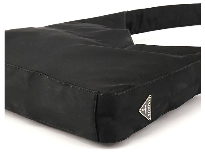 Prada Borsa a Tracolla 1998 Black Tessuto Asim Nylon - vista 7