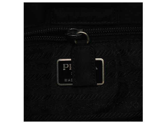 Prada Borsa a Tracolla 1998 Black Tessuto Asim Nylon - vista 9
