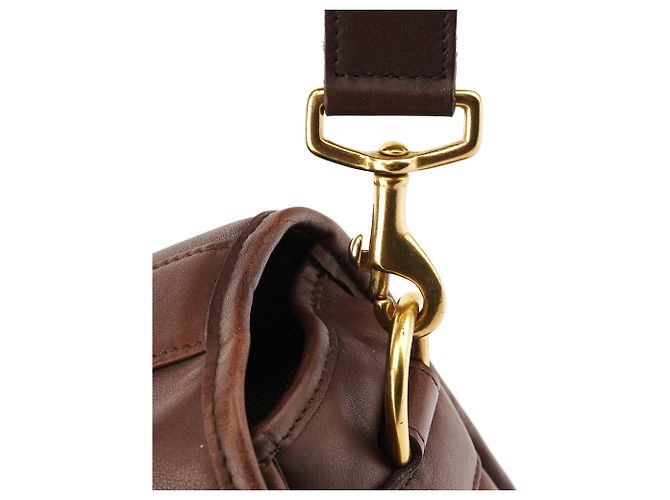 Coach Borsa Metropolitan 2-Way in pelle Dark Brown 0542 - vista 11