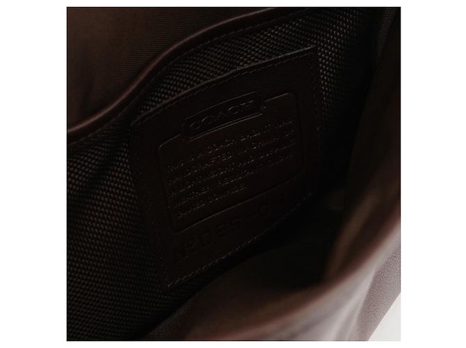 Coach Borsa Metropolitan 2-Way in pelle Dark Brown 0542 - vista 14