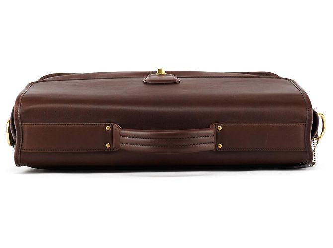 Coach Borsa Metropolitan 2-Way in pelle Dark Brown 0542 - vista 4