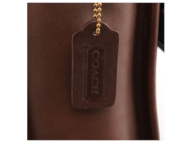 Coach Borsa Metropolitan 2-Way in pelle Dark Brown 0542 - vista 7