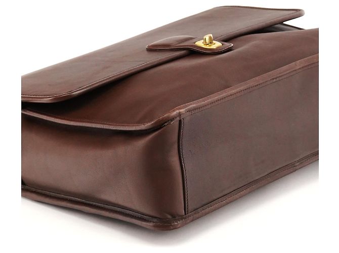Coach Borsa Metropolitan 2-Way in pelle Dark Brown 0542 - vista 8