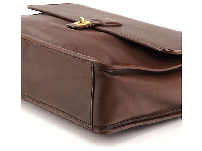 Coach Borsa Metropolitan 2-Way in pelle Dark Brown 0542 - vista 9