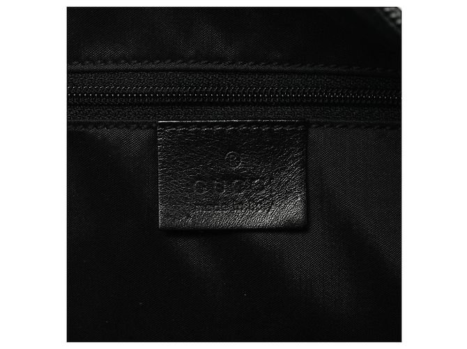 Gucci 000 0531 Borsa a Tracolla Hobo in Pelle Nera Bamboo - vista 11