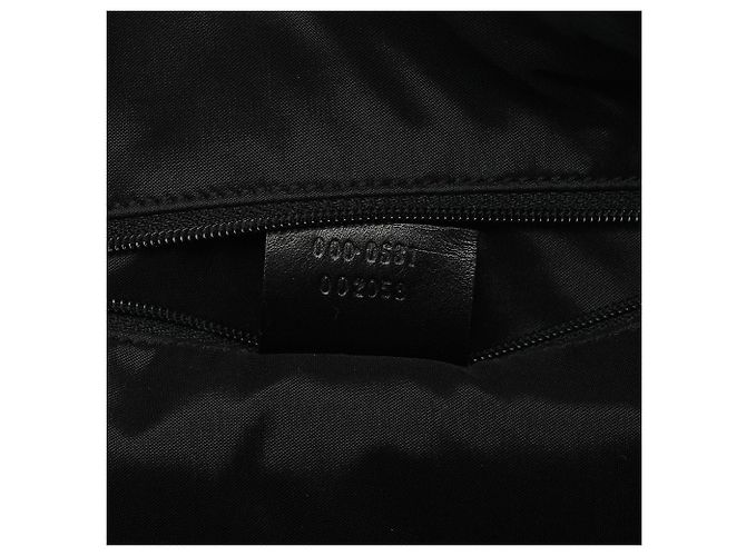 Gucci 000 0531 Borsa a Tracolla Hobo in Pelle Nera Bamboo - vista 13