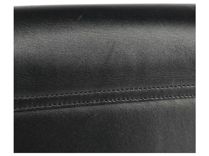 Gucci 001 1274 Borsa a tracolla quadrata G in pelle nera - vista 10
