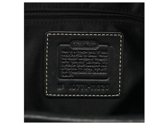 Coach 11645 Borsa Tote Turnlock in Signature Canvas nero - vista 12