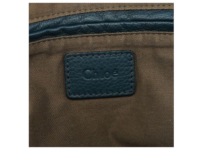 Chloé Marcie 2-Way Tasche aus Leder in Navy - Ansicht 12