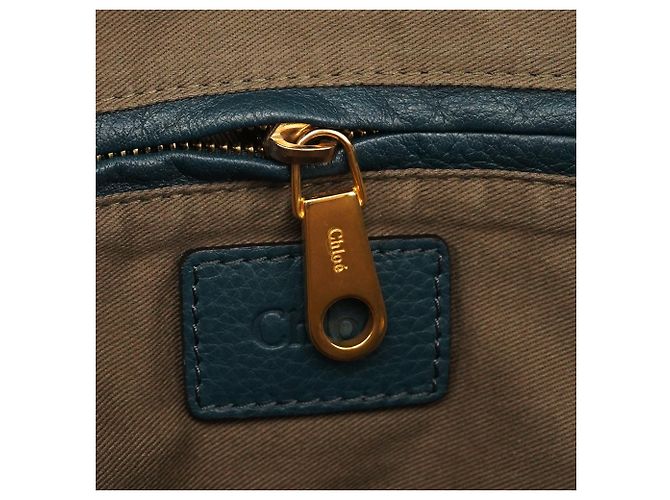Chloé Marcie 2-Way Tasche aus Leder in Navy - Ansicht 13