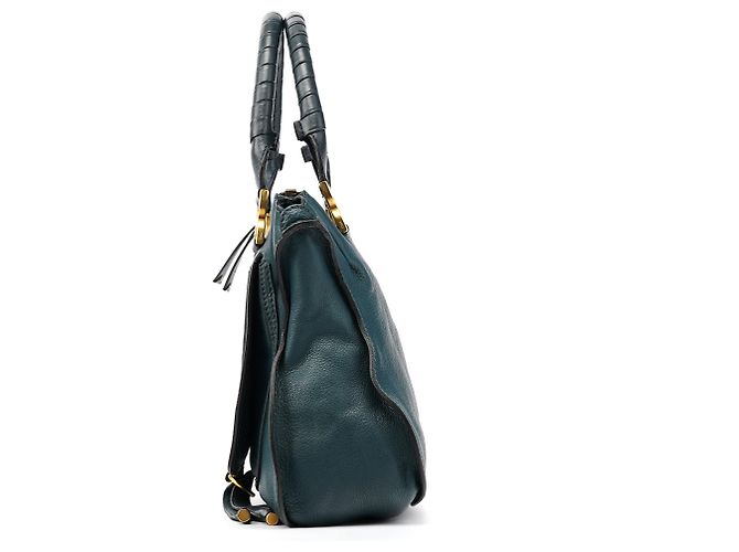 Chloé Marcie 2-Way Tasche aus Leder in Navy - Ansicht 2