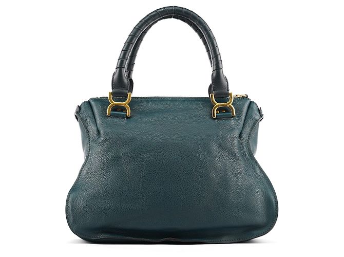 Chloé Marcie 2-Way Tasche aus Leder in Navy - Ansicht 3