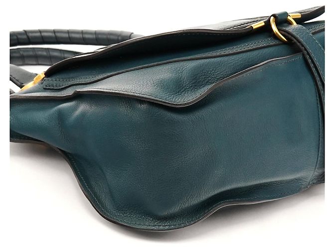Chloé Marcie 2-Way Tasche aus Leder in Navy - Ansicht 8