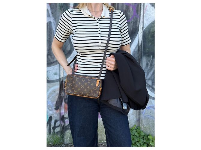 Autre Marque Borsa a mano Louis Vuitton Marly in pelle - vista 3