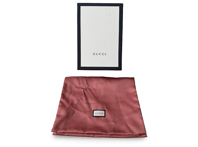 Clutch Gucci Marmont in pelle grigia - vista 8