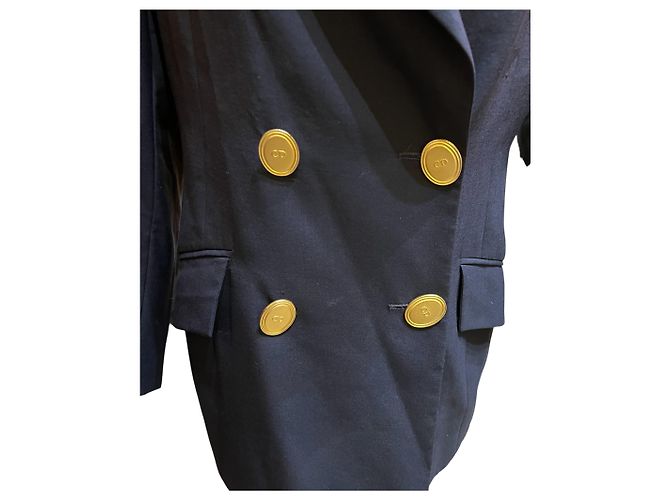 Giacca sartoriale Christian Dior blu notte - vista 3
