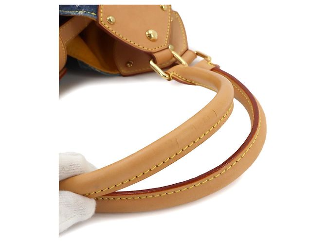 Borsa a tracolla Louis Vuitton Monogram Denim XL - vista 9