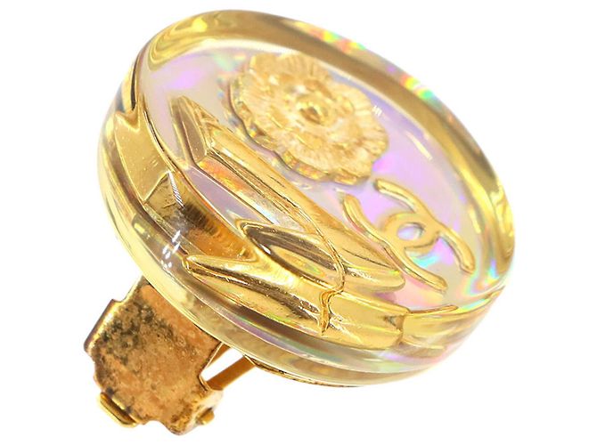 Orecchini a clip Chanel in Aurora Gold - vista 4