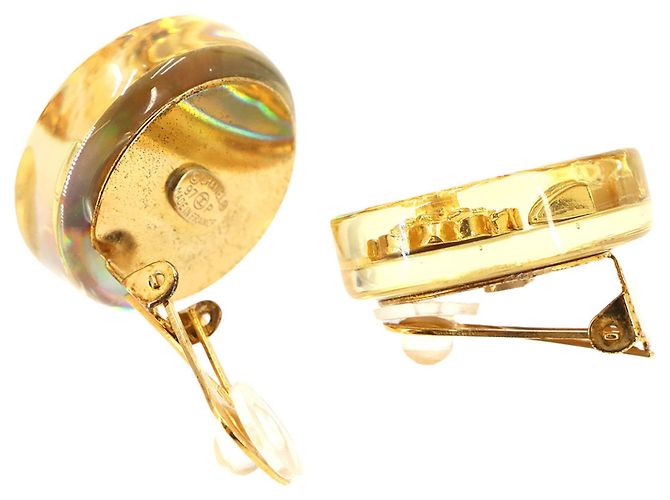 Orecchini a clip Chanel in Aurora Gold - vista 5