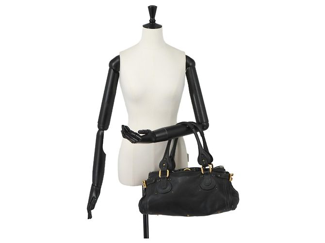 Borsa Chloé Paddington in pelle nera - vista 10