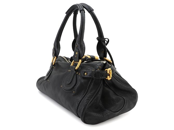 Borsa Chloé Paddington in pelle nera - vista 4