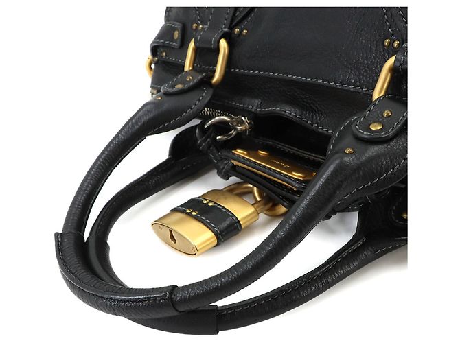 Borsa Chloé Paddington in pelle nera - vista 6