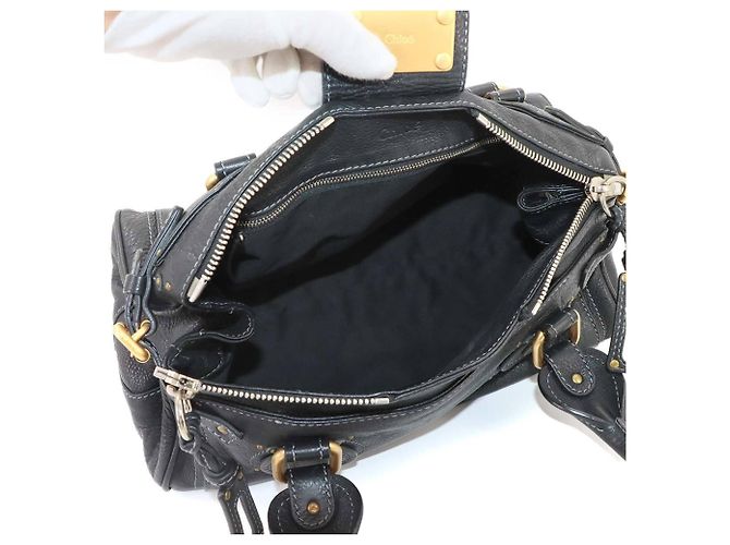 Borsa Chloé Paddington in pelle nera - vista 7