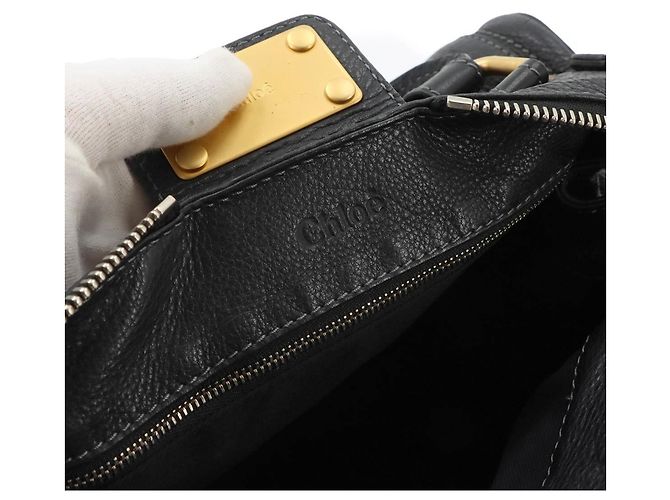 Borsa Chloé Paddington in pelle nera - vista 8