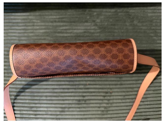 Céline Celine Triomphe Macadam Shoulder Bag Brown - view 4