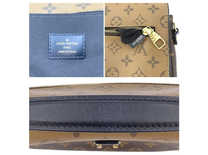 Louis Vuitton Bolsa de Ombro Metis Monogram Reverse em Lona Castanha e Bege - vista 6