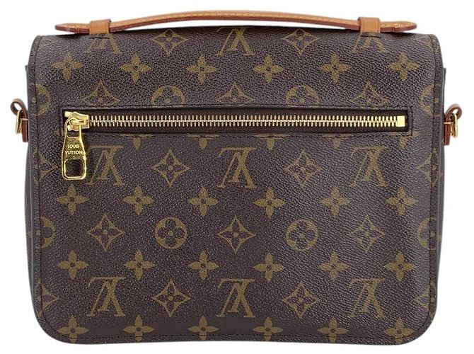 Louis Vuitton Borsa a tracolla Pochette Metis Monogram in tela marrone - vista 3