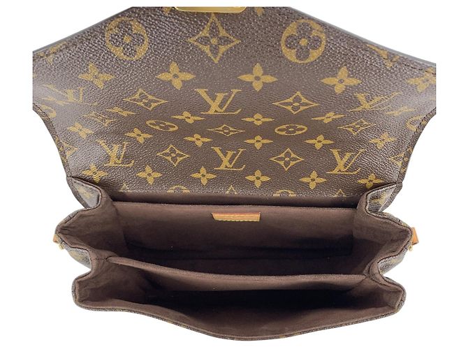 Louis Vuitton Borsa a tracolla Pochette Metis Monogram in tela marrone - vista 5
