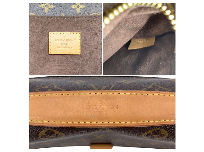Louis Vuitton Borsa a tracolla Pochette Metis Monogram in tela marrone - vista 6