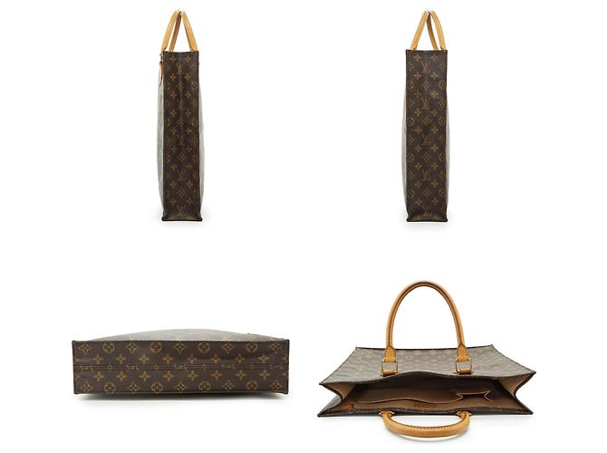 Louis Vuitton Borsa Tote Vintage Monogram Canvas Sac Plat - vista 3