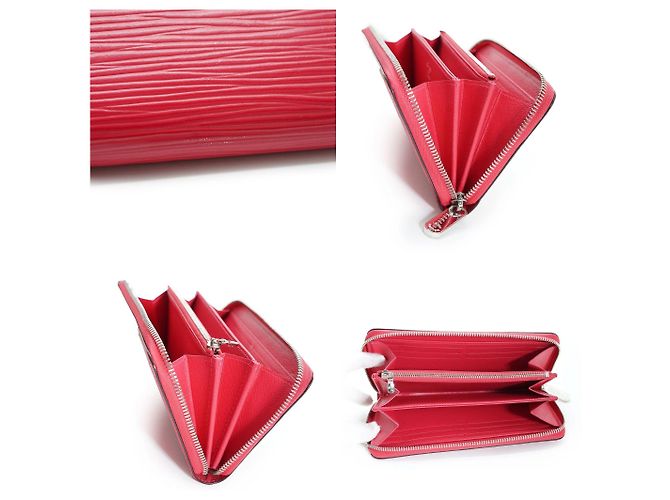 Louis Vuitton Cartera Continental Zippy de piel Epi Pondicherry Pink - vista 4