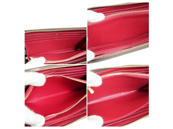 Louis Vuitton Cartera Continental Zippy de Monogram Canvas Fuchsia - vista 4