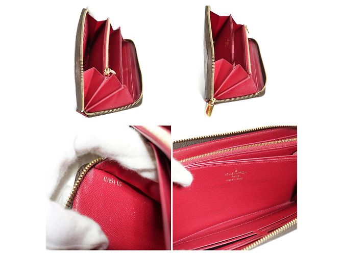 Louis Vuitton Cartera Continental Zippy de Monogram Canvas Fuchsia - vista 5