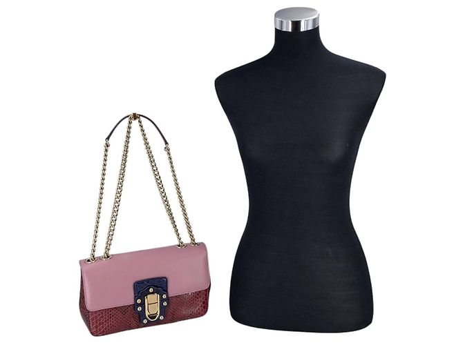 Dolce & Gabbana Borsa a tracolla con patta Lucia in pelle blu e viola Dolce e Gabbana - vista 2