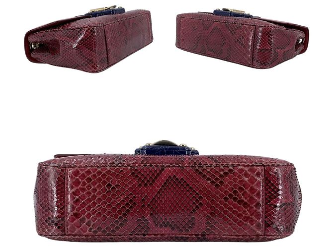 Dolce & Gabbana Borsa a tracolla con patta Lucia in pelle blu e viola Dolce e Gabbana - vista 4