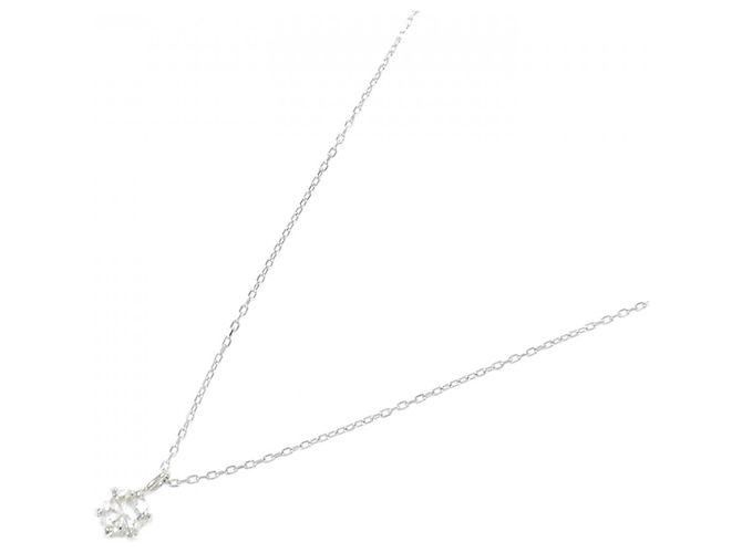 Autre Marque Platin-Diamant-Halskette - Ansicht 2