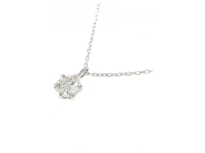 Autre Marque Platin-Diamant-Halskette - Ansicht 3