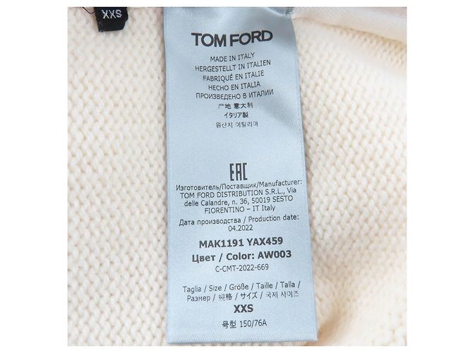 Top de malha de cashmere TOM FORD - vista 8