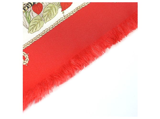 Foulard in seta floreale Gucci 100th Anniversary Interlocking G Logo - vista 7