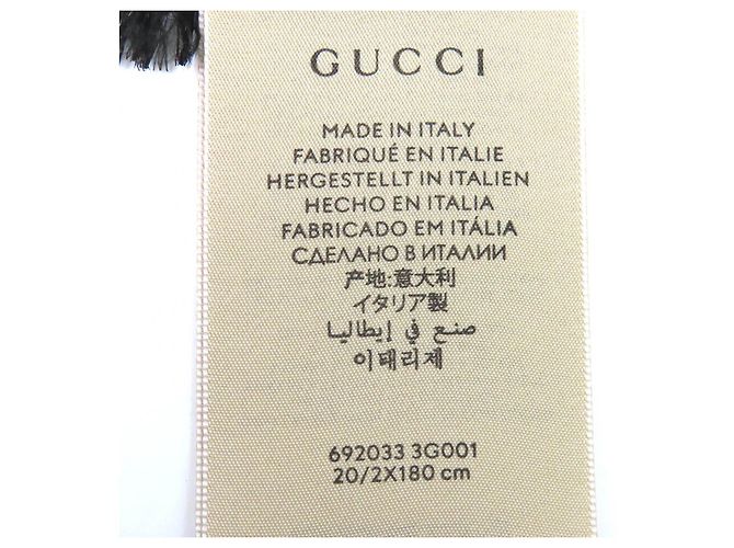 Foulard in seta floreale Gucci 100th Anniversary Interlocking G Logo - vista 9