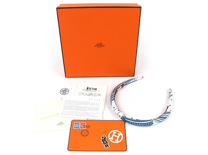 Hermès Katyusha Gina Zigzag Star Seiden-Haarschmuck - Ansicht 2